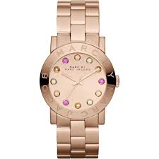Marc jacobs amy 2025 watch rose gold