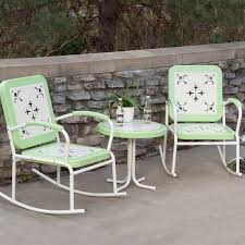 Sale Coralcoast Paradise Cove Mint Green Retro 3 Piece Metal Rocking Chair Patioset Https Www Ebid Net Metal Rocking Chair Rocking Chair Set Rocking Chair