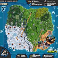 All week 6 challenges guide fortnite chapter 2 season 3 deal damage at rickety rig eliminations at pleasant park land at the authority and finish top 25 gas up a vehicle at catty corner catch a weapon at stack shack search chests search ammo boxes at salty springs search chests. Fortnite Week 6 Challenges All Inclusive Cheat Sheet Season 7