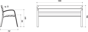 Banc Exterieur En Bois Banc Public En Bois Banc Exterieur Pour Collectivite Modo