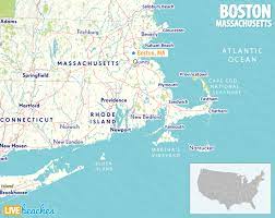Boston, officially the city of boston, is the capital and most populous city of the commonwealth of massachusetts in the united states and 2. Map Of Boston Massachusetts Live Beaches