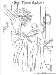 St Thomas Aquinas Coloring Page Janaury 28th Saint Coloring Coloring Pages Catholic Coloring