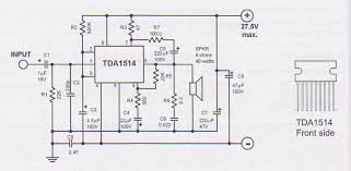 Complete circuit along with a list of components to. Tda1514 40 Watt Audio Amplifier Circuit