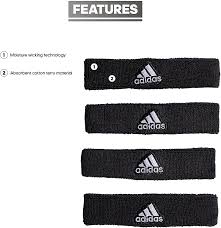 Details embroidered ua logo sold in a pack of 4 Amazon Com Adidas Unisex Interval 3 4 Inch Bicep Band Black White One Size Clothing