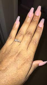 Pink Nails Pink Powder Nails Pink Acrylic Nails Acrylic Nails