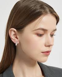 RITA Sterling Silver Square Huggies