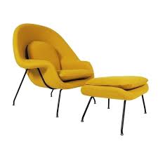 Vafany accent chair single reclining armchair modern lazy sofa chair with ottoman and side pocket, single sofa chair for living room, bedroom, office (yellow) 3.7 out of 5 stars 31 $149.99 $ 149. Saarinen Womb Chair Ottoman Eero Saarinen Njmodern Furniture