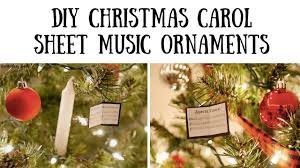 Get your holly jolly on with the ultimate. Diy Christmas Carol Sheet Music Ornaments Create Pray Love