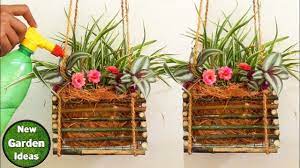 Feb 26, 2014 · replacing the boring terracotta pots with some interesting diy pots will make your garden be wonderful. How To Make Beautiful Flower Pots At Home Hanging Pots Diy Hanging Pot P Hanging Pots Flower Pots Hanging Pots Diy