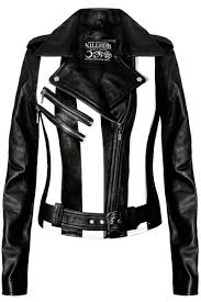 Black And White Striped Leather Jacket Beetlejuice Leather Jacket Vegan Leather Jacket Vegan Leather Jacket Leather Jacket Outfits