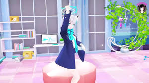 Sunaookami Shiroko - Dance + POV Footjob & Cowgirl (3D HENTAI) - Host4Fap