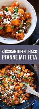 Susskartoffel Hackfleisch Pfanne Mit Feta Kochkarussell Rezept Rezepte Rezepte Mit Feta Gesunde Rezepte
