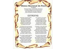 En fiestas patrias es lo más repetido en todo el país. El Himno Nacional Del Peru