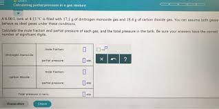 Mole fraction is the fraction of moles of substance (must be less than 1) partial pressures can also be calculated through the ideal gas law and both methods of henry's law. Calculating Partial Pressure In A Gas Mixture A 6 00 Chegg Com