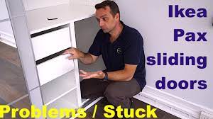 Check spelling or type a new query. Ikea Pax Sliding Doors Problems Ikea Pax Wardrobe Sliding Door Alignment Ikea Doors Stuck Together Youtube