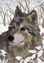 If the pattern is on a 50x40 grid, a 6 count aida cloth will give you an. Winter Wolf No Count Cross Stitch Kit Rare Cross Stitch Cross Stitch Animals Cross Stitch Kits