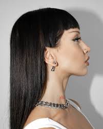 STRIKETHROUGH BARBELL EARRING