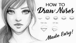More images for how to draw a female nose » How To Draw A Nose Step By Step Tutorial Youtube