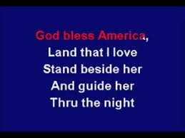 God bless america land that i love stand beside her, and guide her, through the night with the light from above yeah! God Bless America Karaoke With Lyrics And Instrumental Music In Key Of D Major Youtube