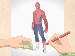 (with colored pencil) spiderman wolverine iron man coloring book | colouring pages for kids with colored markers. How To Draw Spider Man With Pictures Wikihow
