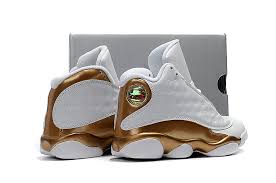 These comfortable shoes are the perfect women's white sneakers for modern street style. Nike Air Jordan Xiii 13 Retro Kid White Gold Basketball Shoes 414571 122 Februn