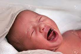 Maybe those cries subside when mama provides a little breastmilk. Newborn Baby Crying After Its First Bath Stock Photo Picture And Royalty Free Image Image 59199206