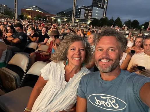 How 'bout some Highlights from a busy August! 1️⃣ Date night at the  @teddyswims concert…so good. 2️⃣ Tagging some new calves. 3️⃣ Grandson  teaching me piano… 4️⃣ In the studio recording a