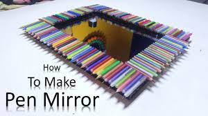 Square mirror value pack by artminds™. Square Shape Mirror With Old Pen Reuse Craft Ideas Youtube