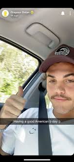 grayson dolan with mustache ( again)
