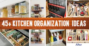 45+ small kitchen organization and diy
