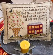 Top stunning cross stitch patterns for table cloth and cushion covers #charsutikarhai. Summer Fruit Cross Stitch Pattern By Abby Rose Design