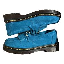 Mocassini Dr. martens in Scamosciato Blu taglia 39 EU