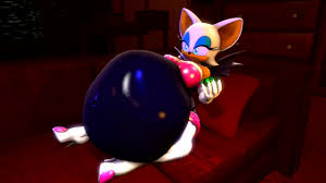 410675 - suggestive, artist:tfsubmissions, rouge the bat (sonic), bat,  fictional species, fruit bat, human, mammal, mobian, primate, sega, sonic  the hedgehog (series), big breasts, black nose, boots, breast growth,  breasts, butt, butt