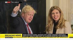 Boris johnson will make an announcement today on the government's approach to the current covid restrictions, following reports cabinet ministers have decided to postpone england's 'freedom. Sky News Boris Johnson And Carrie Symonds Announce Birth Of Baby Boy Facebook