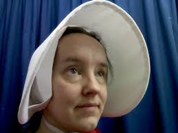 READY to SHIP Handmaid Soft Cap/pilgrim Bonnet/medieval "coif"