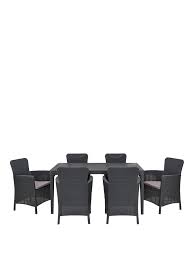 Girona 6 Seater Dining Set Dining Set Garden Dining Set Outdoor Furniture Sets