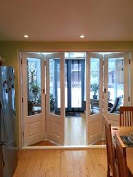 Indoor Bifold Doors Folding Timber Bi Fold Door Painted White Interior Bifold Doors With Frosted Glass Wooden Doors Bifold Doors Stylish Doors