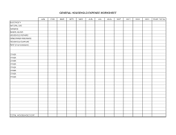 Printable Monthly Household Expense Worksheet Household Expenses Spreadsheet Spending Tracker