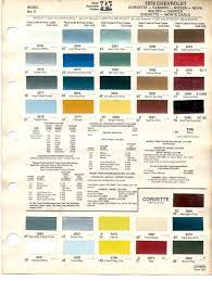 1978 Chevrolet Corvette Color Code