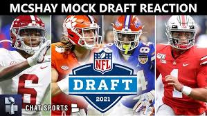 There's a ton of uncertainty surrounding the 2021 nfl draft in large part because we have zero clue if there will actually be college football this fall. Todd Mcshay 2021 Nfl Mock Draft W Trades Reacting To 32 First Round Picks Before Nfl Free Agency Youtube