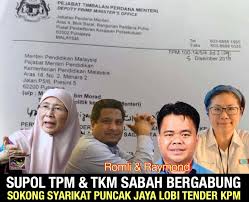 1) datuk seri bung moktar radin (menteri kerja raya). Kabinet Sabah Restu Raymond Ahuar Setiausaha Politik Timbalan Ketua Menteri Dipecat