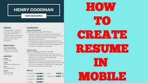 Home » tips and tricks » how to make a resume on iphone/ipad: How To Create Resume In Mobile Tamil Youtube