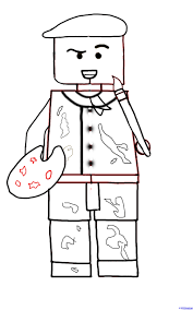 How To Draw A Lego Artist Lego Art Elementary Art Projects Homeschool Art