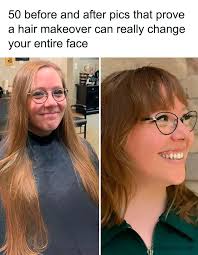 50 before and after pics that prove a hair makeover can really change your  entire face (link in the comments)