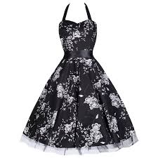 Black And White Dress Amazon Pretty Kitty Fashion Black White Floral Evening Party Prom Dress Amazon Co Uk Clothing Lovely Dresses Fashion Beautiful Evening Dresses