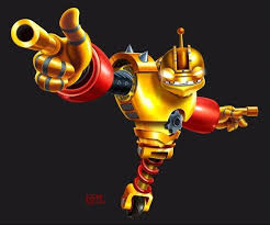 Fonctionne avec 2 piles lr03 (1,5v) non fournies. Skylander Giant Bouncer Guerriere