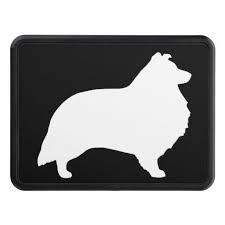 Black And White Sheltie Stuffed Animal Shetland Sheepdog Silhouette Trailer Hitch Cover Zazzle Com Working Dogs Breeds Tiny Dog Breeds Dog Grooming Shop