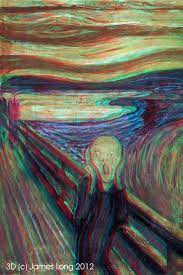 2d To 3d Conversions Munch The Scream Anaglyph Art Art Inspiration 3d Art