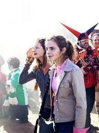 Harry Potter And The Goblet Of Fire Quidditch World Cup Scene Behind The Scenes Of The Harry Potter Movies 35 Pics Harry Potter Serie Harry Potter Atrizes