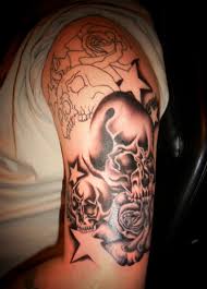 Timidity has a lot of different tattoos. 55 Skull And Star Tattoos Ideas With Meanings